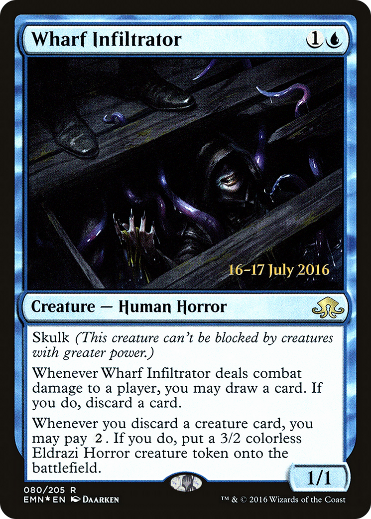 Wharf Infiltrator (PRE-80S) - Eldritch Moon Promos Foil