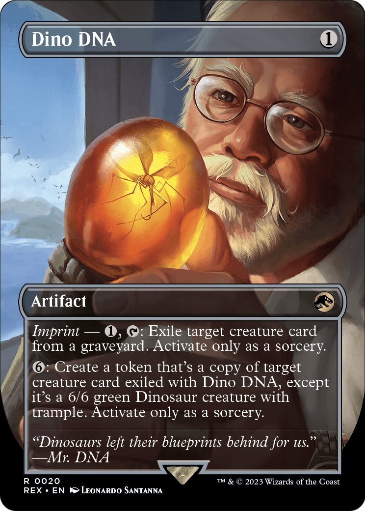 Dino DNA (Borderless) (REX-020) - Jurassic World Collection Foil