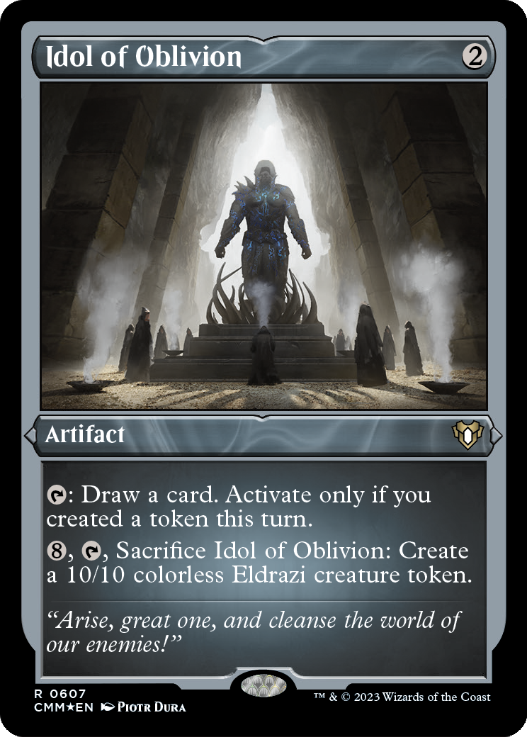 Idol of Oblivion (Foil Etched) (CMM-607) - Commander Masters Foil