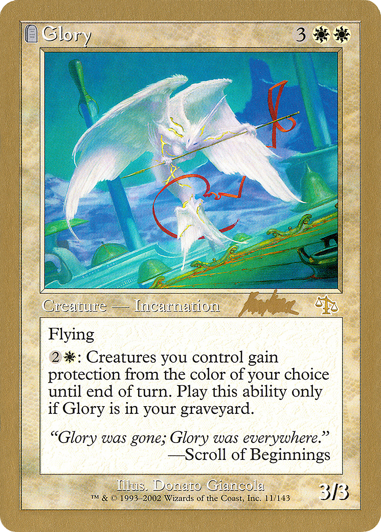 Glory - 2002 Brian Kibler (JUD) (WCD-) - World Championship Decks 2002: (tombstone)