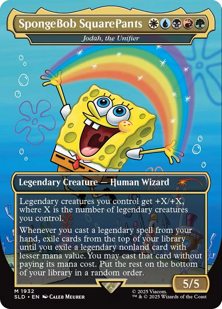 SpongeBob SquarePants - Jodah, the Unifier (SLD-1932) - Secret Lair Drop / SpongeBob SquarePants (Borderless)