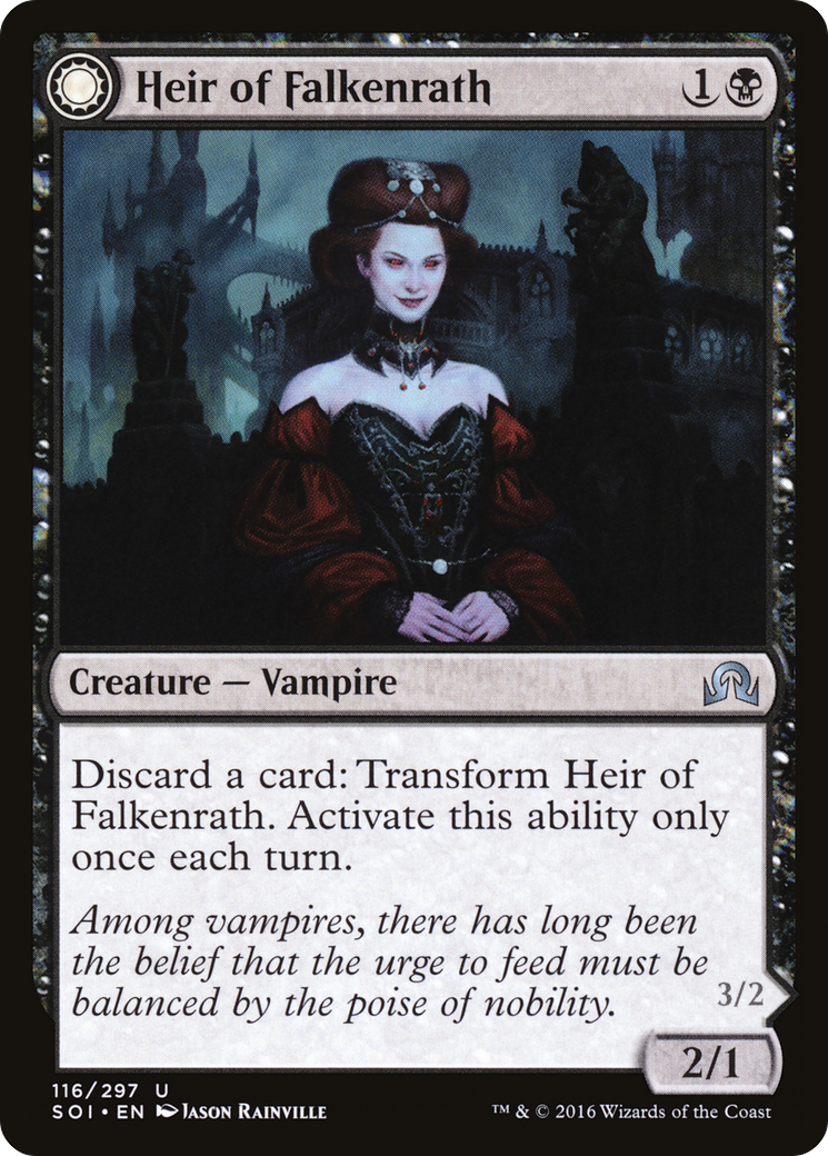 Heir of Falkenrath (SOI-116) - Shadows over Innistrad: (Double Faced Transform)