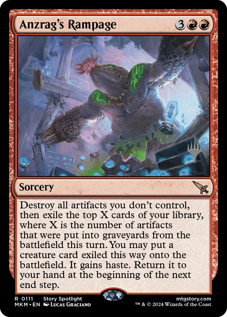 Anzrag's Rampage (PPMKM-111) - Murders at Karlov Manor Promos Foil