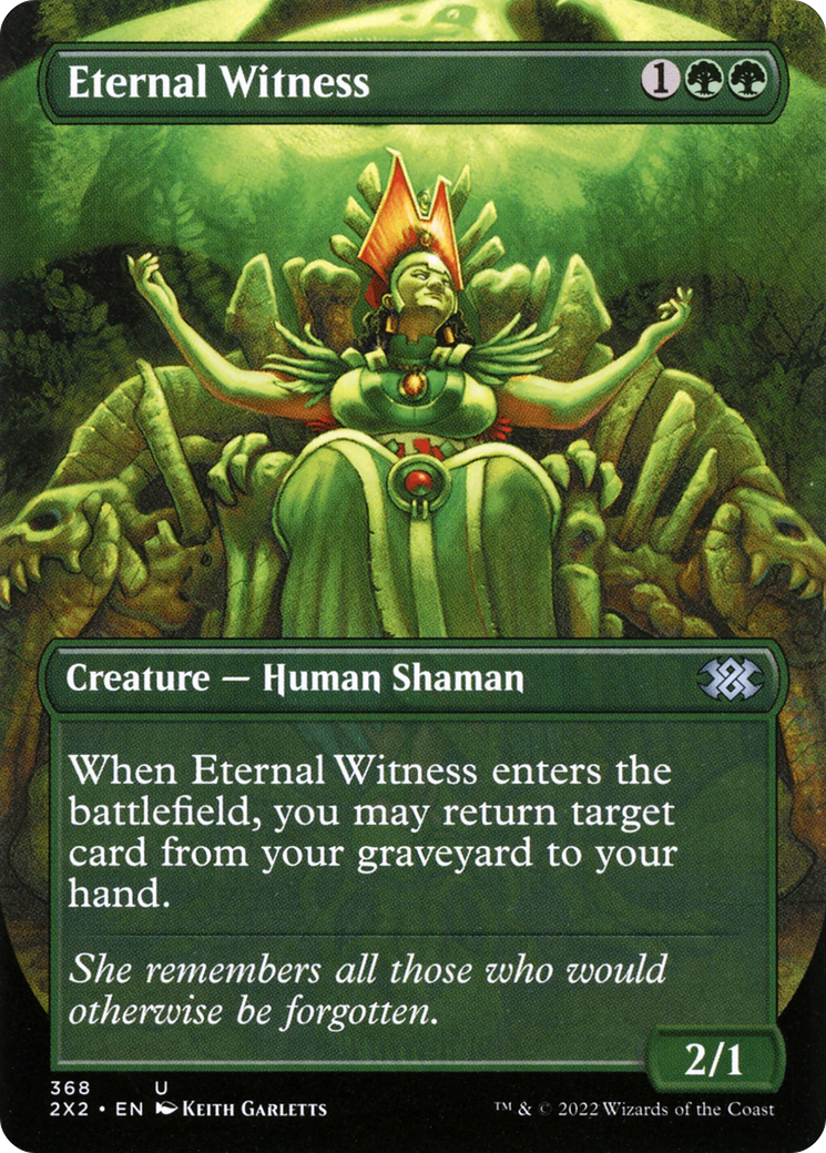 Eternal Witness (Borderless) (2X2-368) - Double Masters 2022 Foil