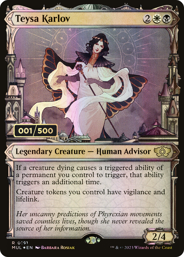 Teysa Karlov (Serial Numbered) (MUL-191) - Multiverse Legends: (Showcase) Foil