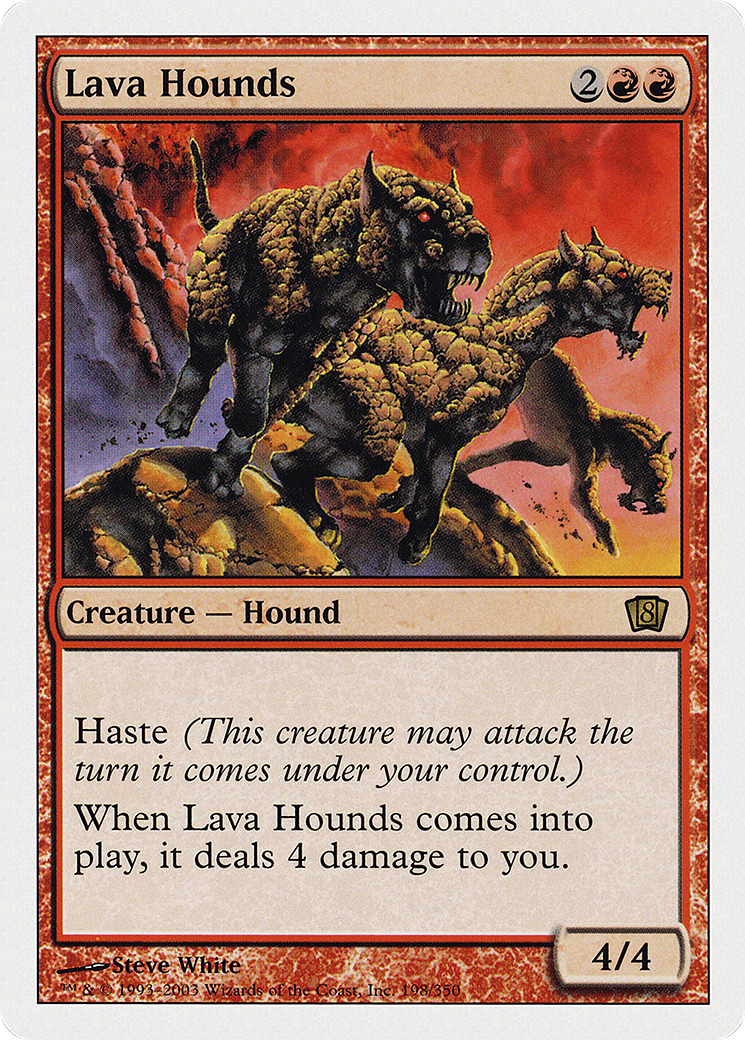 Lava Hounds (8ED-198) - 8th Edition