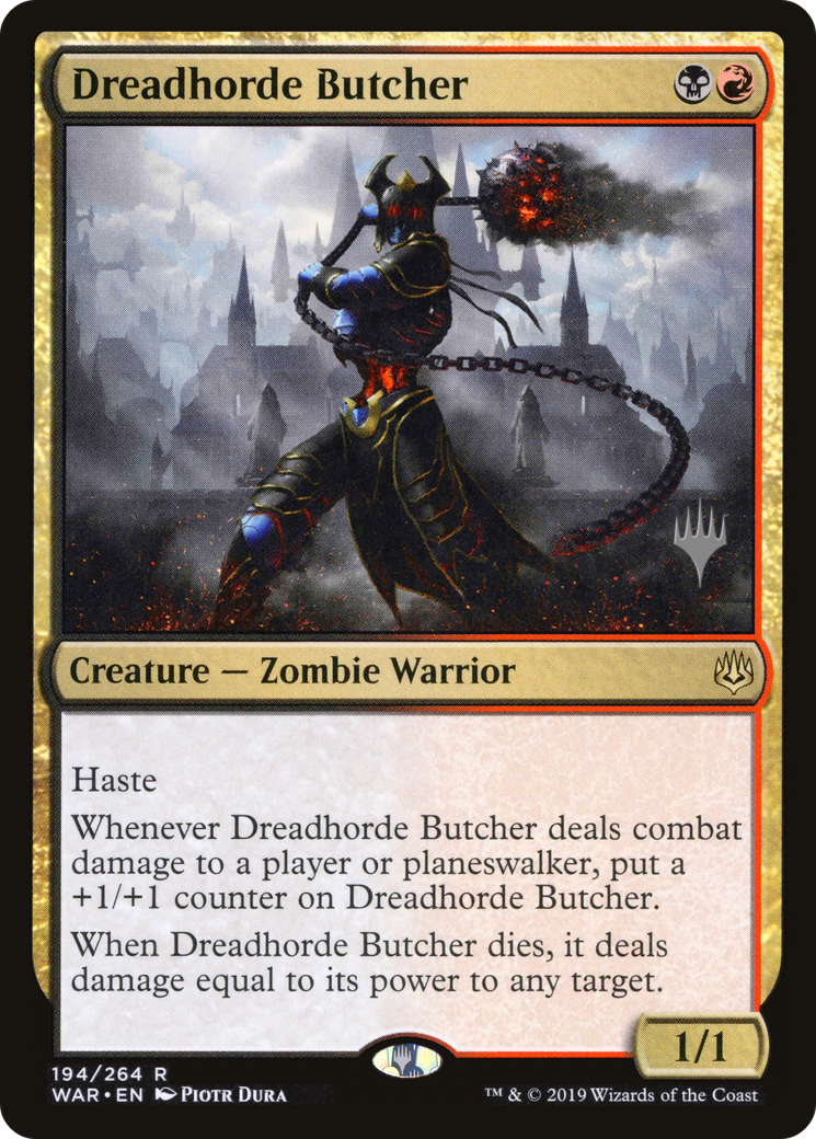 Dreadhorde Butcher (PPELD-194) - War of the Spark Promos Foil