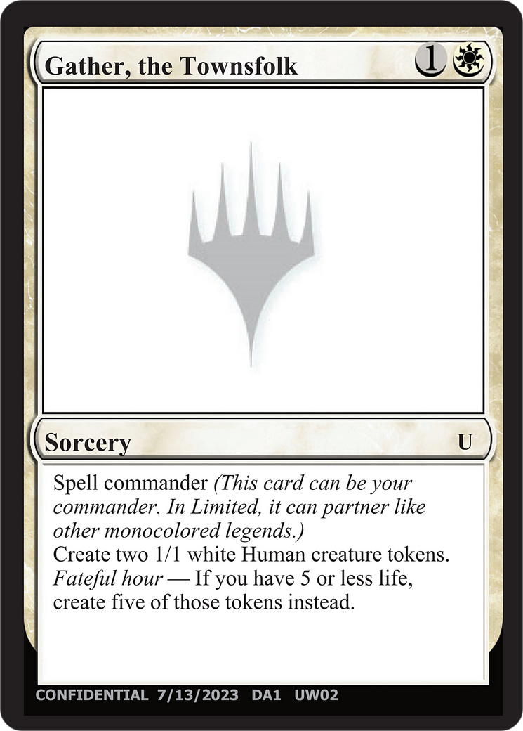 Gather, the Townsfolk (UNK-UW02A) - Unknown Event