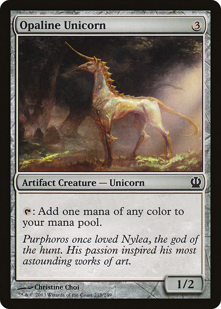 Opaline Unicorn (THS-218) - Theros