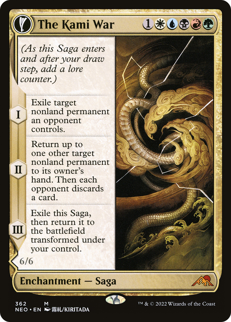 The Kami War (Showcase) (NEO-362) - Kamigawa: Neon Dynasty: (Showcase, fandfc) Foil
