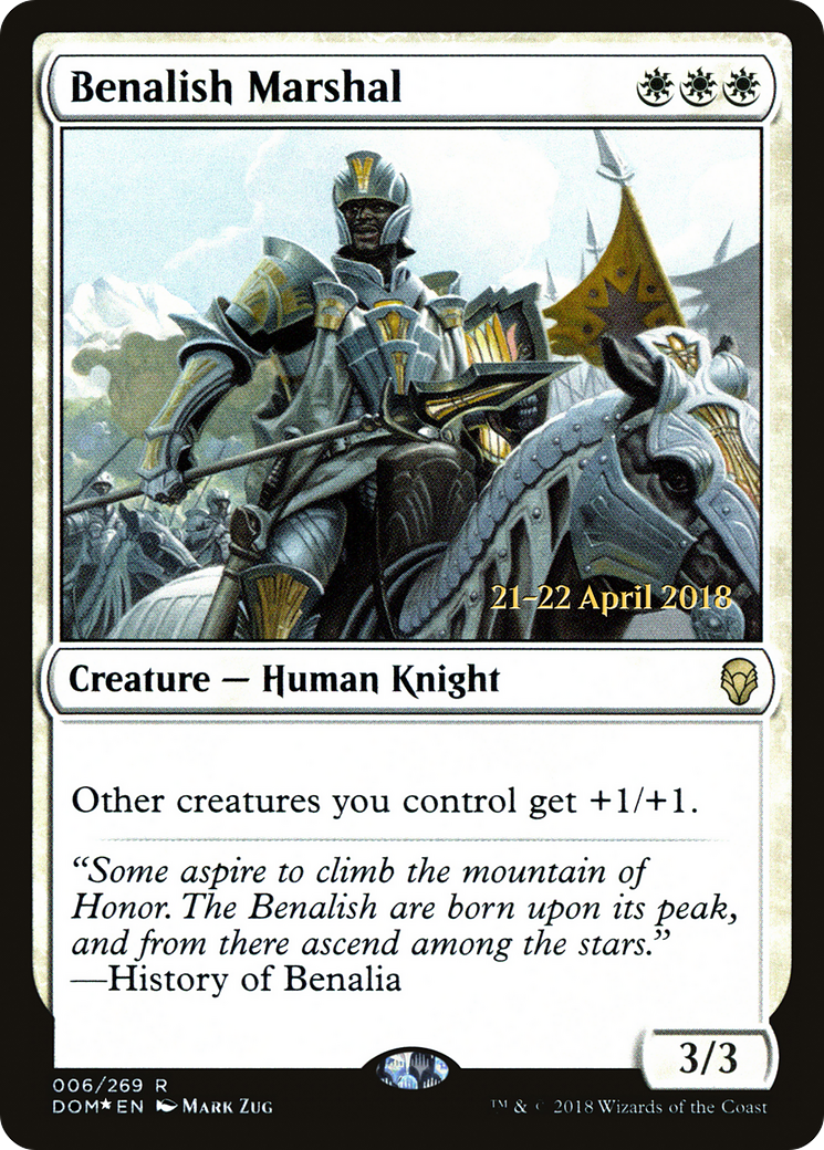 Benalish Marshal (PRE-06S) - Dominaria Promos Foil