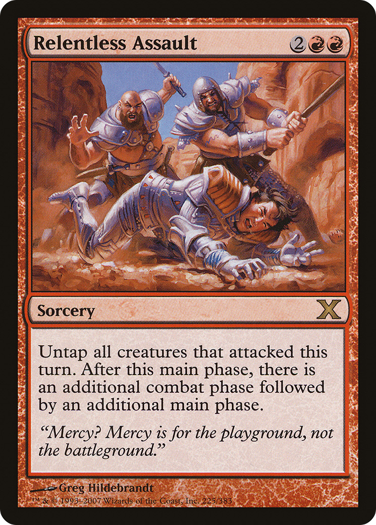 Relentless Assault (10E-225) - Tenth Edition Foil