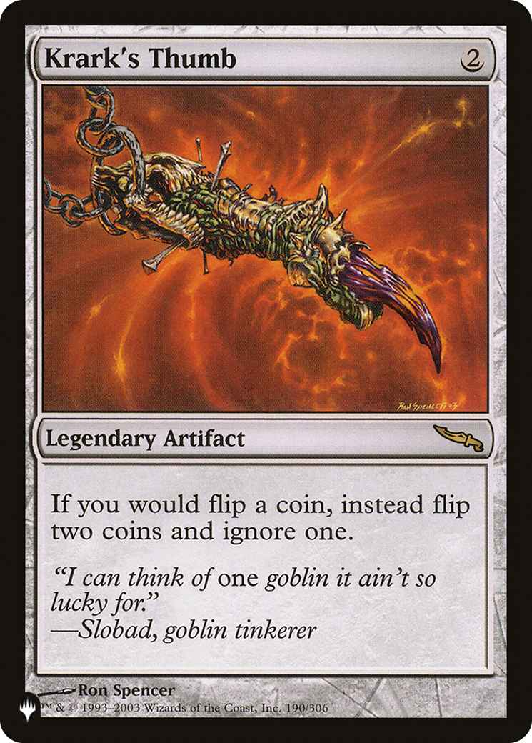 Krark's Thumb (LIST-MRD-190) - The List