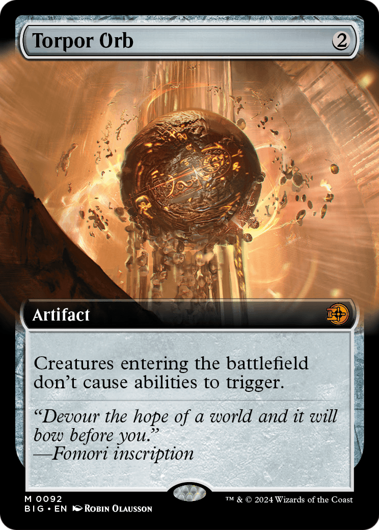 Torpor Orb (Extended Art) (BIG-092) - The Big Score: (Extended Art) Foil