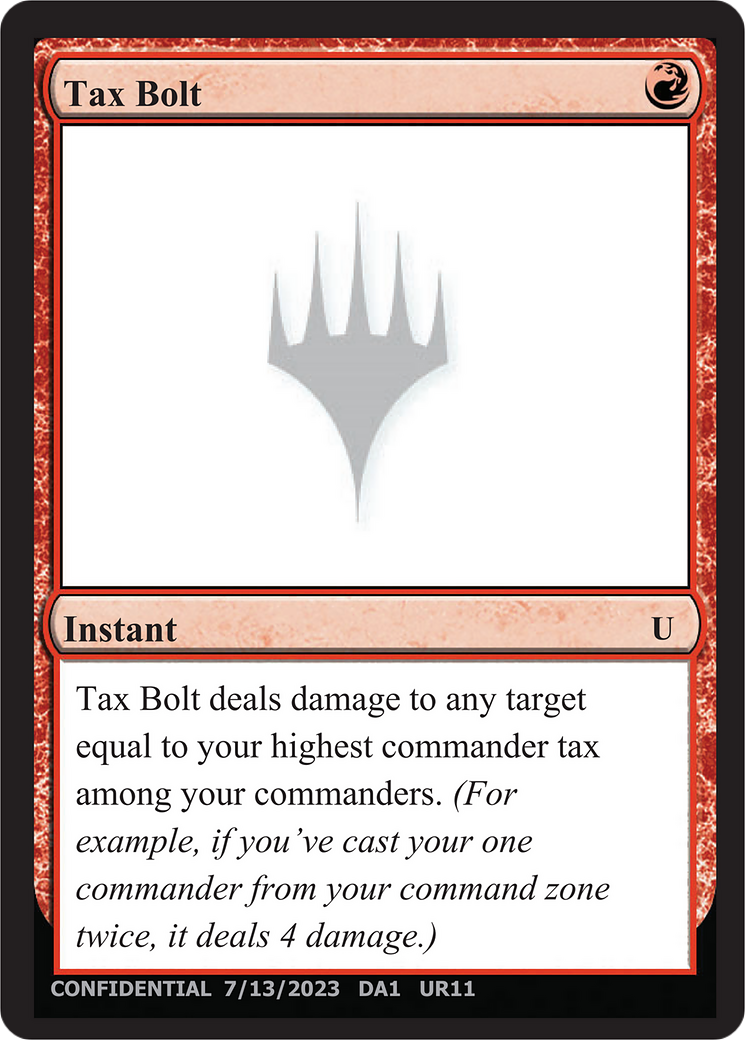 Tax Bolt (UNK-UR11B) - Unknown Event