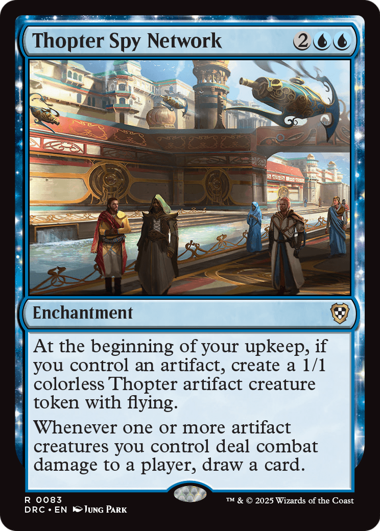 Thopter Spy Network (DRC-083) - Commander: Aetherdrift: (enchantment)