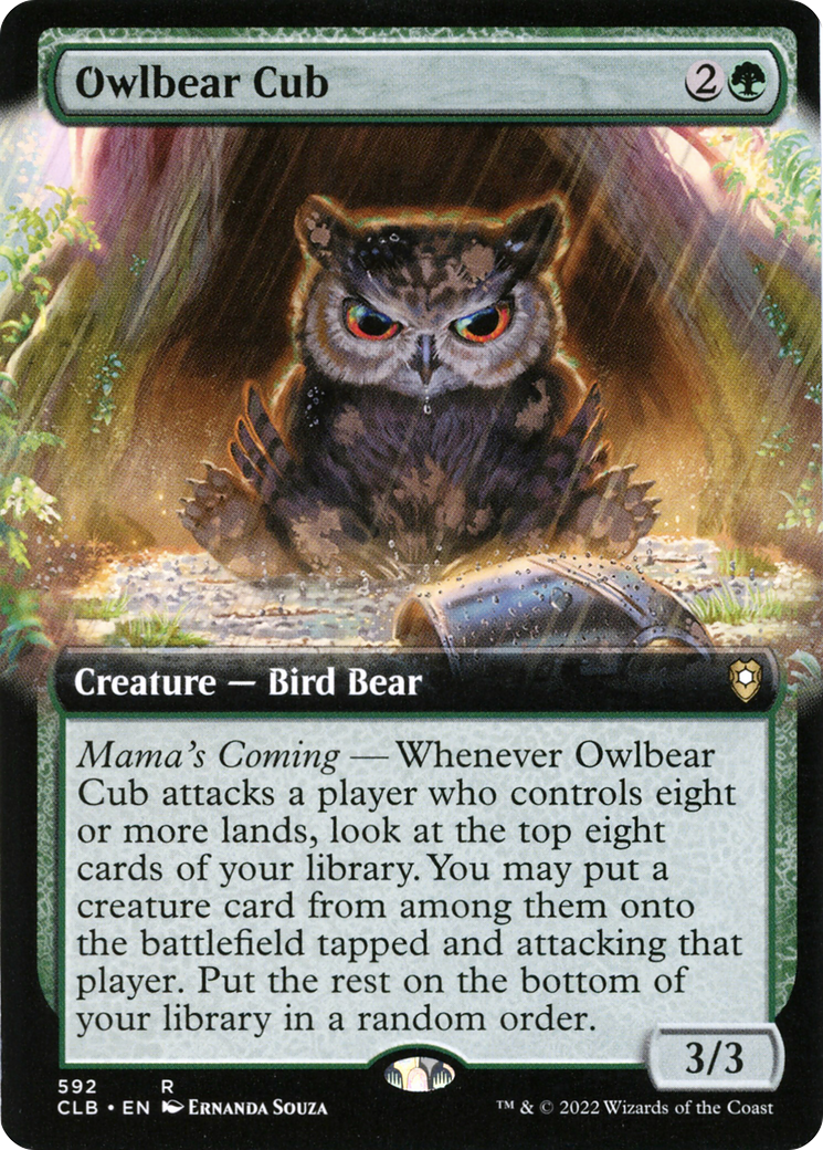 Owlbear Cub (Extended Art) (CLB-592) - Commander Legends: Battle for Baldur's Gate: (Extended Art)