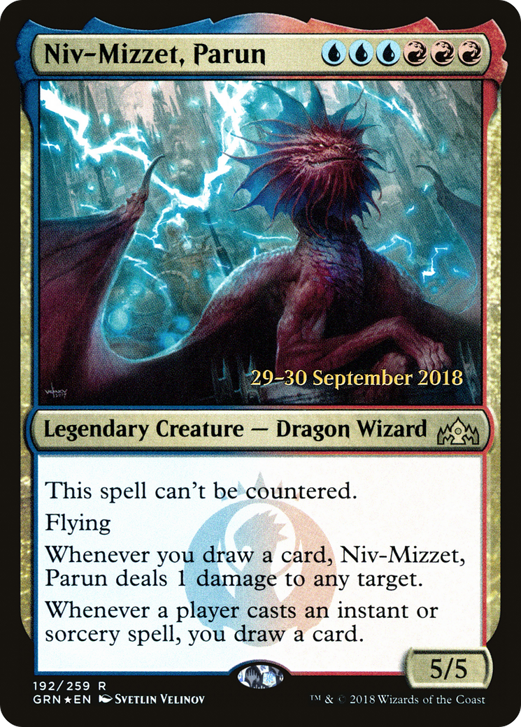 Niv-Mizzet, Parun (PRE-192S) - Guilds of Ravnica Promos Foil