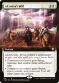 Akroma's Will (Extended Art) (CMR-615) - Commander Legends: (Extended Art) Foil