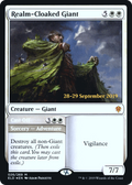 Realm-Cloaked Giant (PRE-26S) - Throne of Eldraine Promos Foil