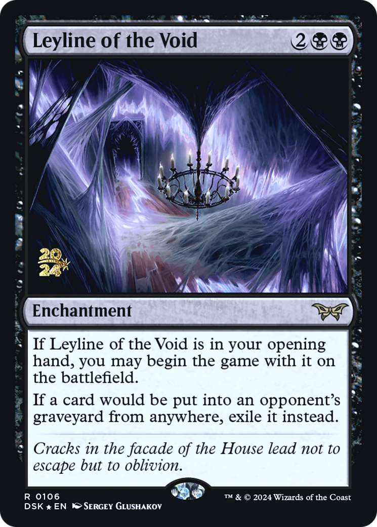 Leyline of the Void (0106) (PRE-106) - Duskmourn: House of Horror Promos Foil