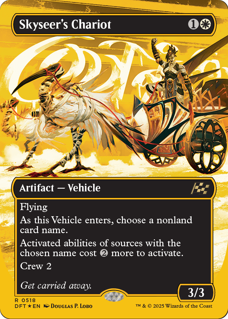 Skyseer's Chariot (Borderless) (First-Place Foil) (DFT-518) - Aetherdrift Foil
