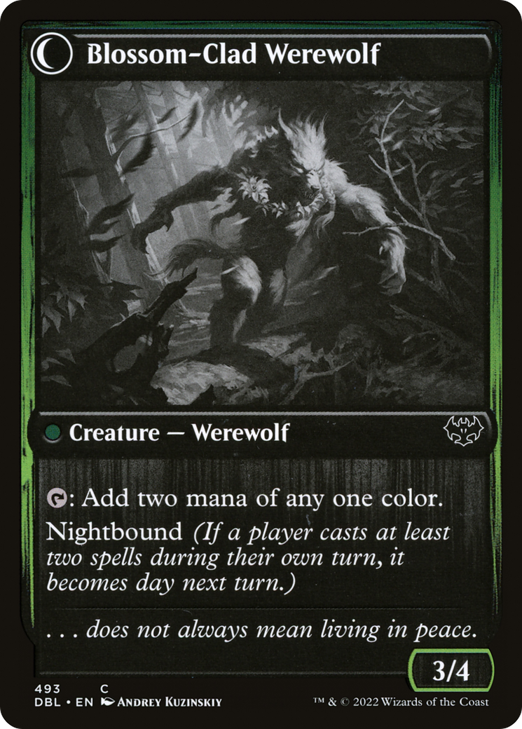 Weaver of Blossoms (DBL-493) - Innistrad: Double Feature: (Double Faced Transform) Foil