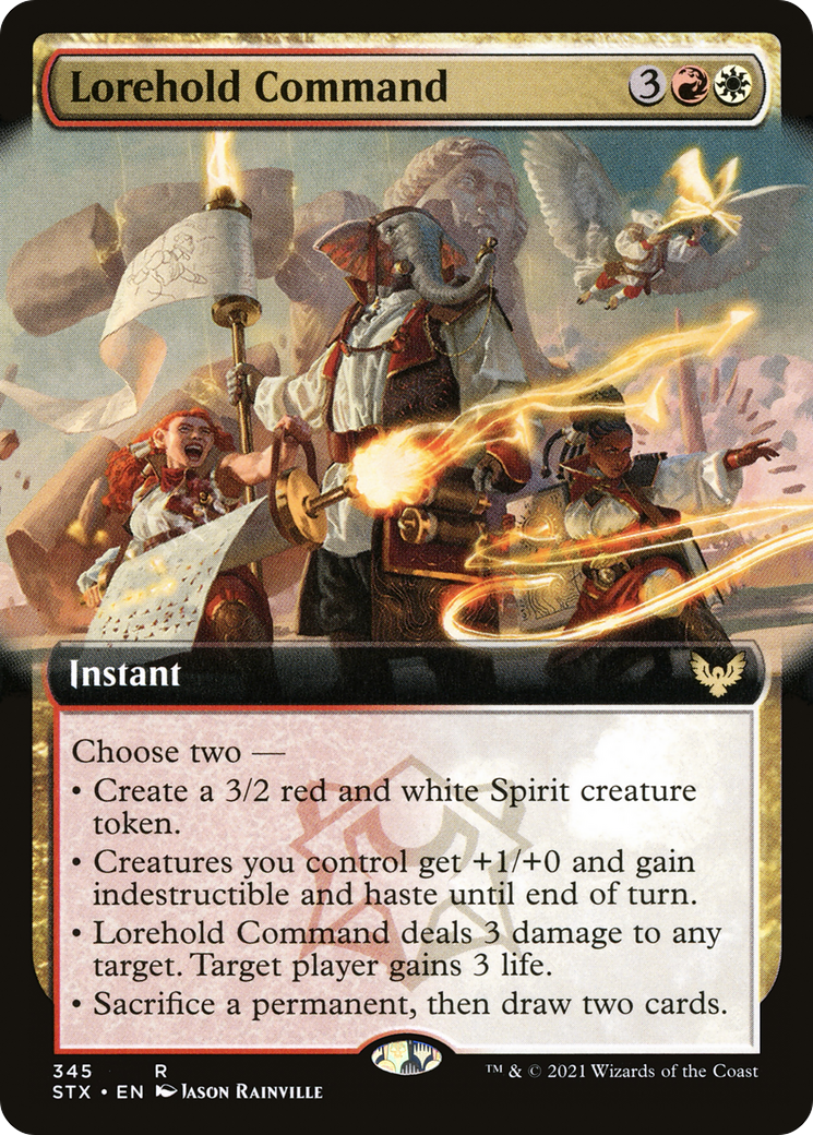 Lorehold Command (Extended Art) (STX-345) - Strixhaven: School of Mages: (Extended Art)