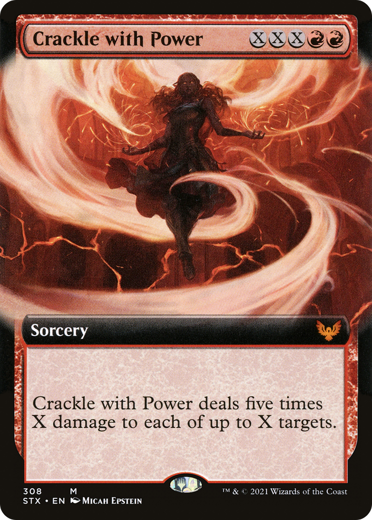 Crackle with Power (Extended Art) (STX-308) - Strixhaven: School of Mages: (Extended Art) Foil