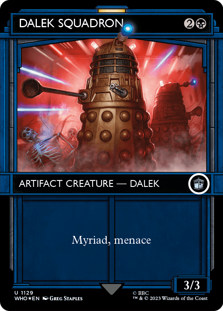 Dalek Squadron (Showcase) (Surge Foil) (WHO-1129) - Doctor Who: (Showcase) (Borderless) Foil