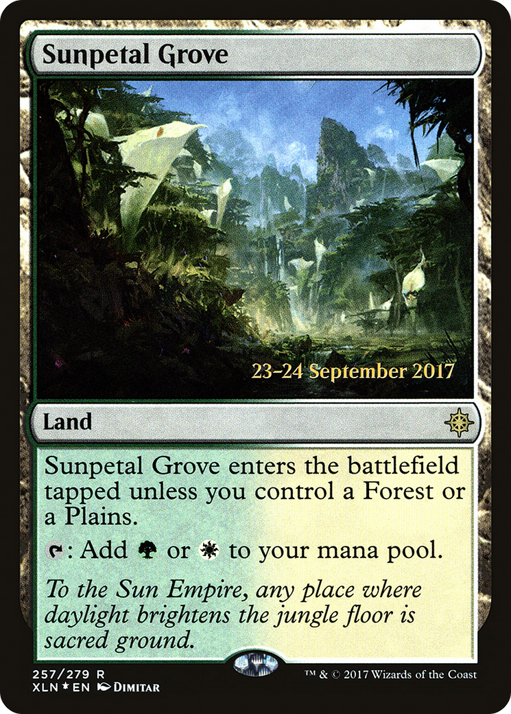 Sunpetal Grove (PRE-257S) - Ixalan Promos Foil