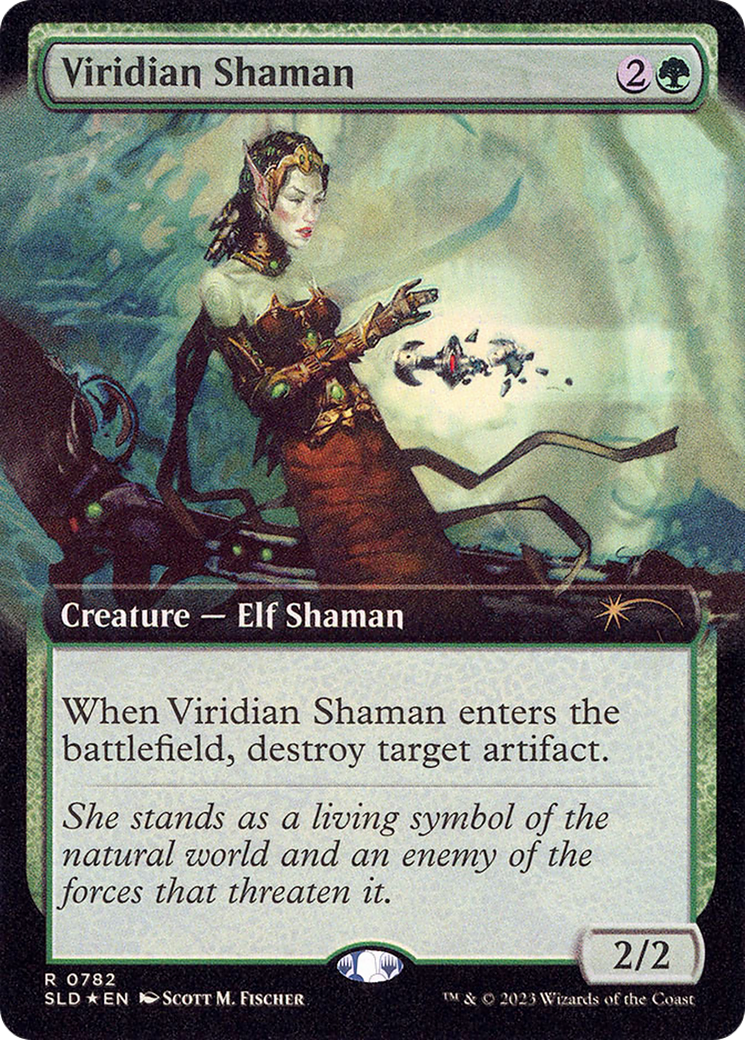 Viridian Shaman (Extended Art) (SLD-782) - Secret Lair Drop: (Extended Art) Foil