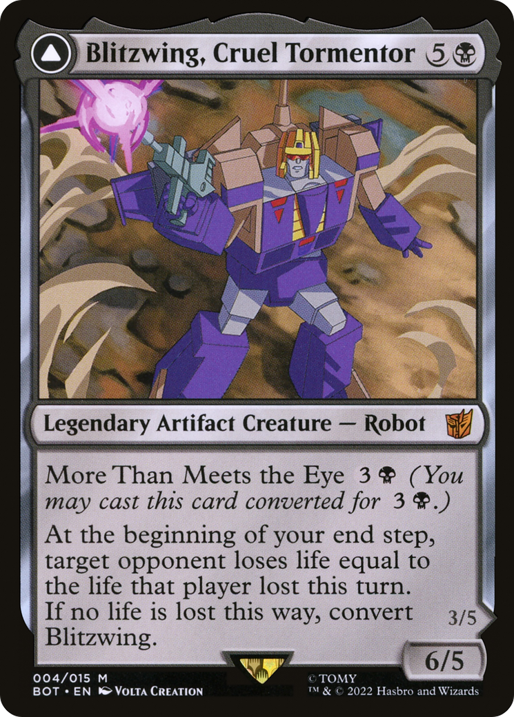 Blitzwing, Cruel Tormentor (BOT-004) - Transformers: (convertdfc) Foil
