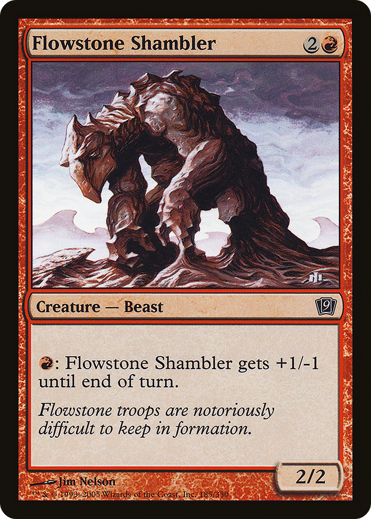 Flowstone Shambler (9ED-185) - 9th Edition Foil