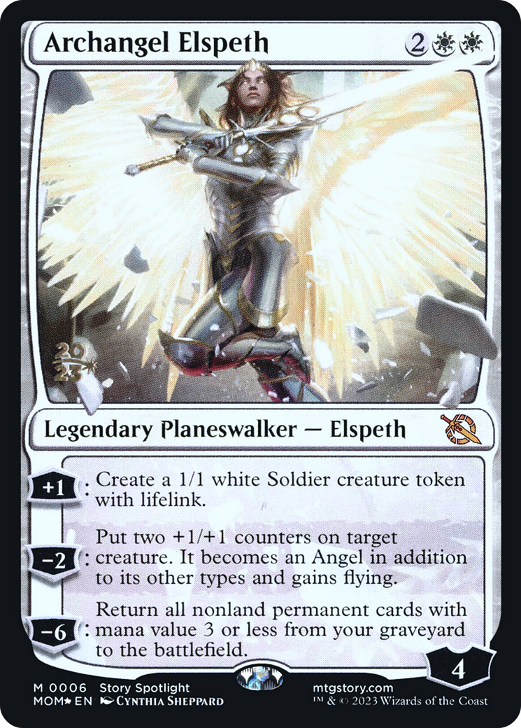Archangel Elspeth (PRE-006) - March of the Machine Promos Foil