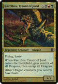 Karrthus, Tyrant of Jund (Commander's Arsenal) (OVER-) - Commander's Arsenal Oversized Foil
