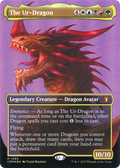 The Ur-Dragon (Textured Foil) (CMM-1065) - Commander Masters (Borderless) Foil