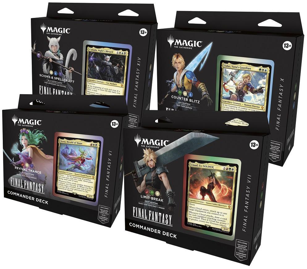Magic the Gathering: Final Fantasy Commander Decks - Set of 4