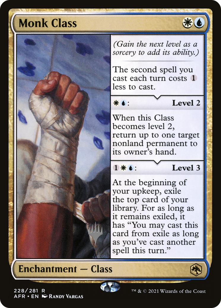 Monk Class (PPAFR-228) - Adventures in the Forgotten Realms Promos