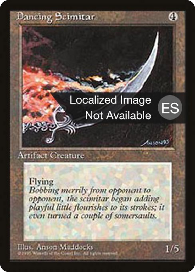 Dancing Scimitar (4BB-) - Fourth Edition Foreign Black Border