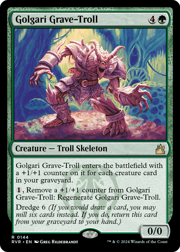 Golgari Grave-Troll (RVR-144) - Ravnica Remastered Foil