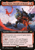 Goro-Goro, Disciple of Ryusei (Extended Art) (NEO-466) - Kamigawa: Neon Dynasty: (Extended Art) Foil