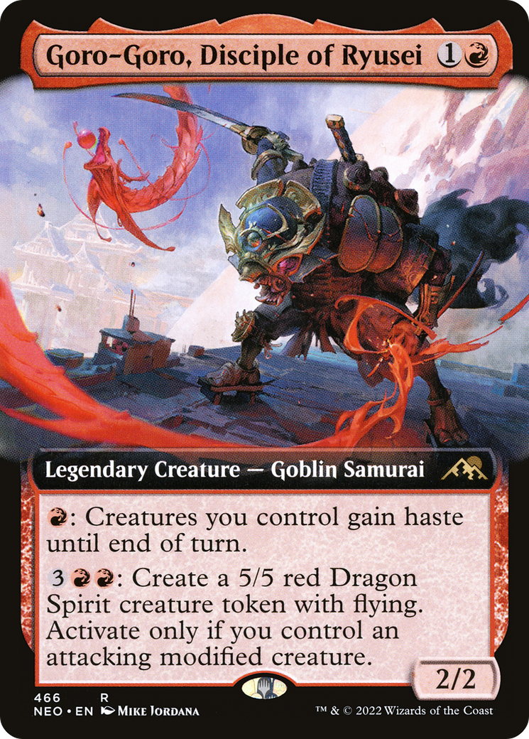 Goro-Goro, Disciple of Ryusei (Extended Art) (NEO-466) - Kamigawa: Neon Dynasty: (Extended Art) Foil