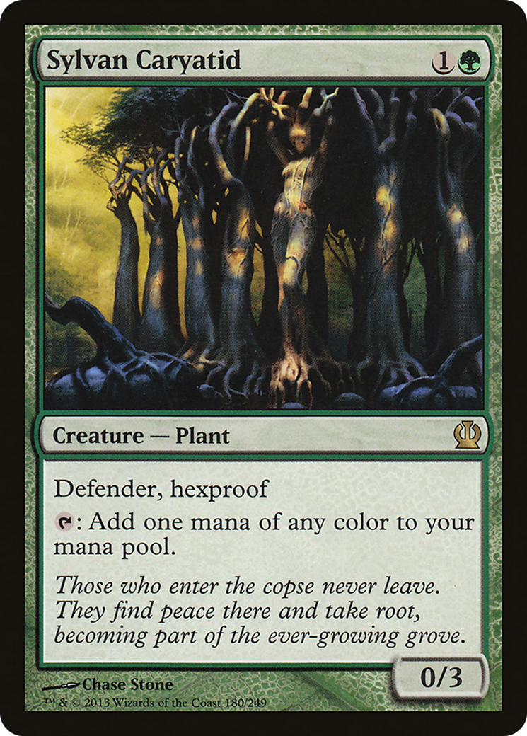 Sylvan Caryatid (THS-180) - Theros Foil