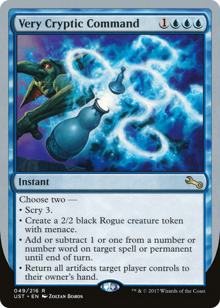 Very Cryptic Command (F) (UST-49F) - Unstable Foil