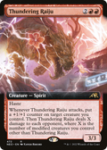 Thundering Raiju (Extended Art) (NEO-472) - Kamigawa: Neon Dynasty: (Extended Art) Foil