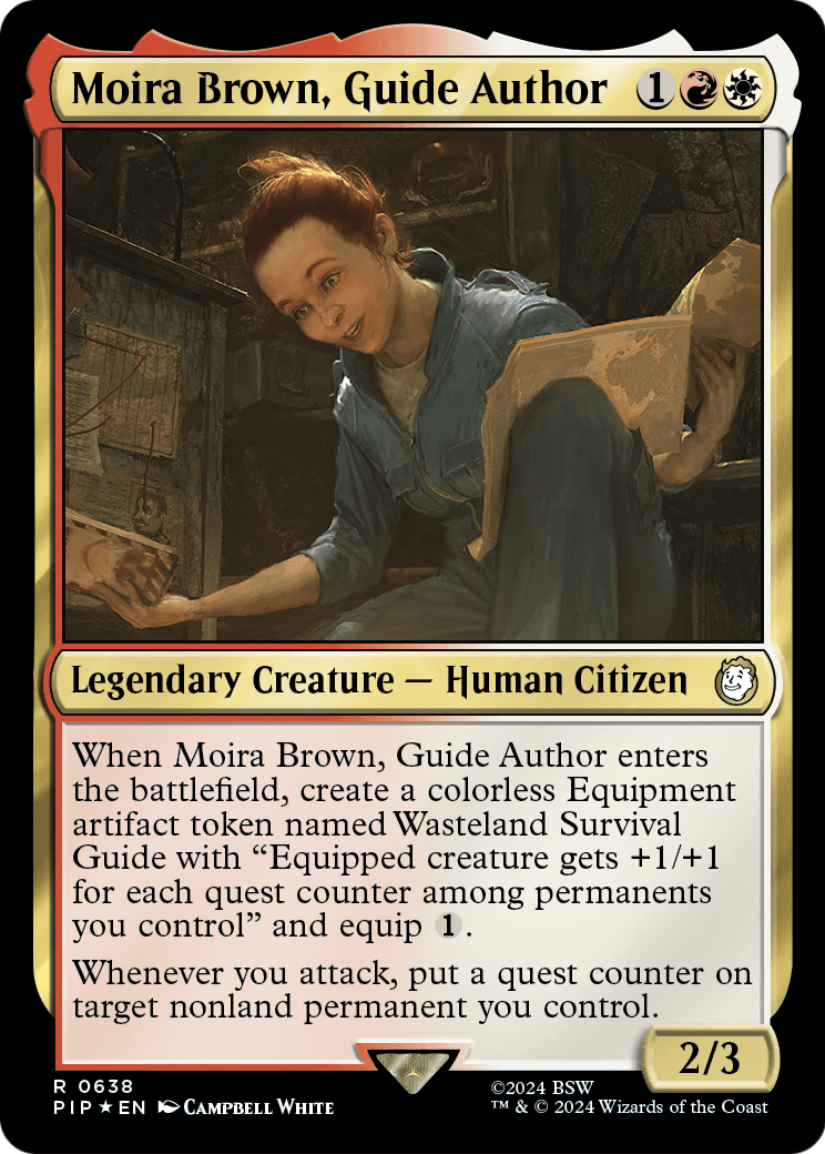 Moira Brown, Guide Author (Surge Foil) (PIP-638) - Fallout Foil