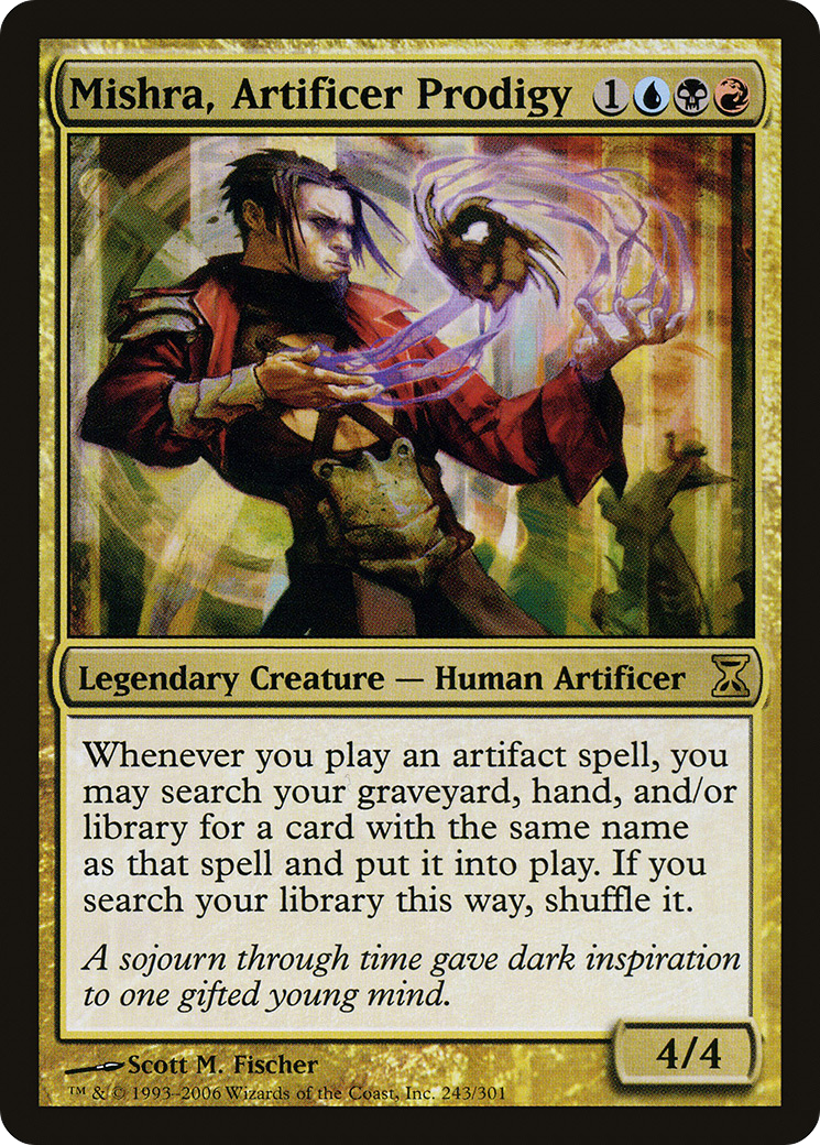 Mishra, Artificer Prodigy (TSP-243) - Time Spiral Foil