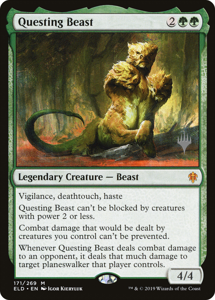 Questing Beast (PPELD-171) - Throne of Eldraine Promos Foil