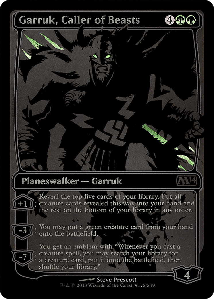 Garruk, Caller of Beasts (SDCC 2013 Exclusive) (MEDIA-172) - San Diego Comic-Con 2013 Foil